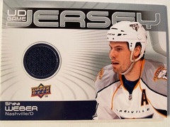 2010-11 Upper Deck UD Game Jersey Shea Weber #GJ-SW Nashville Predators